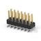 Te Connectivity Board Connector, 14 Contact(S), 2 Row(S), Male, Right Angle, Solder Terminal, Black Insulator 966709-7 - alternate 1